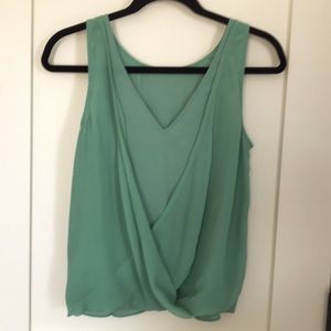 Green sleeveless top